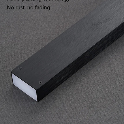 Neue Restaurant-Hängelampe – Moderne, schlichte Pendelleuchte im langen Streifen-Design für Esstisch, Bar und kreative Designer-Beleuchtung