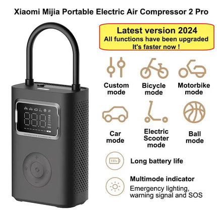 NEW Xiaomi Mijia Portable Air Compressor 2 / 2D /2PRO, Air Pump 2,Smart Digital