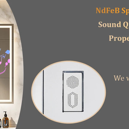 LED-Badezimmerspiegel 80 cm mit Bluetooth & Anti-Beschlag