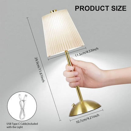 Wiederaufladbare LED-Tischlampe – Touch, kabelloses Nachtlicht für Bar & Restaurant