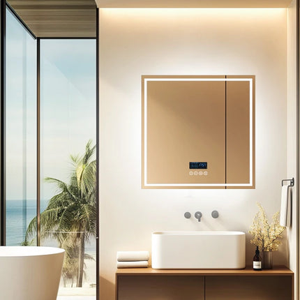 LED-Badezimmerspiegel 80 cm mit Bluetooth & Anti-Beschlag