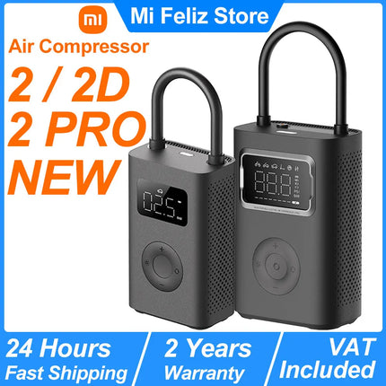 NEW Xiaomi Mijia Portable Air Compressor 2 / 2D /2PRO, Air Pump 2,Smart Digital