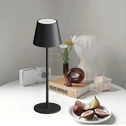 Kabellose Tischlampe mit Touch-Sensor – Wiederaufladbare LED-Nachtlicht für Schreibtisch, Lesen, Hotel, Bar, Restaurant, Schlafzimmer-Dekor