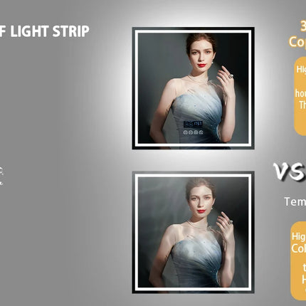 LED-Badezimmerspiegel 80 cm mit Bluetooth & Anti-Beschlag