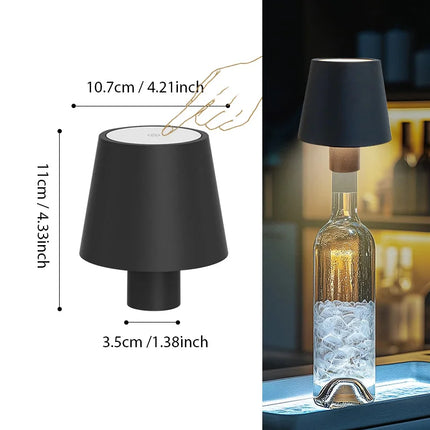 Kabellose Tischlampe mit Touch-Sensor – Wiederaufladbare LED-Nachtlicht für Schreibtisch, Lesen, Hotel, Bar, Restaurant, Schlafzimmer-Dekor