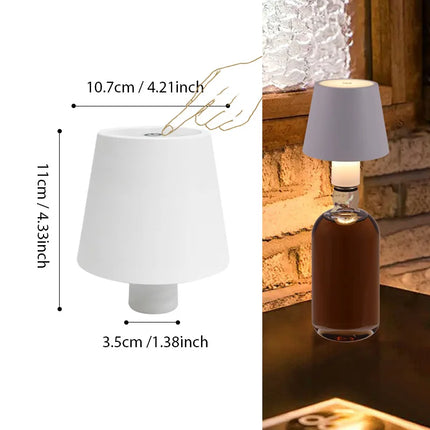 Kabellose Tischlampe mit Touch-Sensor – Wiederaufladbare LED-Nachtlicht für Schreibtisch, Lesen, Hotel, Bar, Restaurant, Schlafzimmer-Dekor