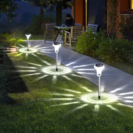 6pcs Solar Lights Outdoor, LED Solar Garden Lights, Outdoor Solar Lights, Photography Studio Lighting Decorative Props Lights, Shooting Background Lights, Courtyard, Patio, Landscape, Flower Pot, Pathway Decoration, Intellige
